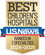 Cardinal Glennon U.S. News & World Report Ranked 7 Specialties 2024-25 shield